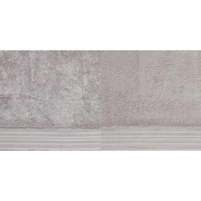 Serviette ou drap de bain de luxe en coton égyptien avec poil doux, design à rayures argentées de Sainsburys - Acheter en ligne chez McGrocer