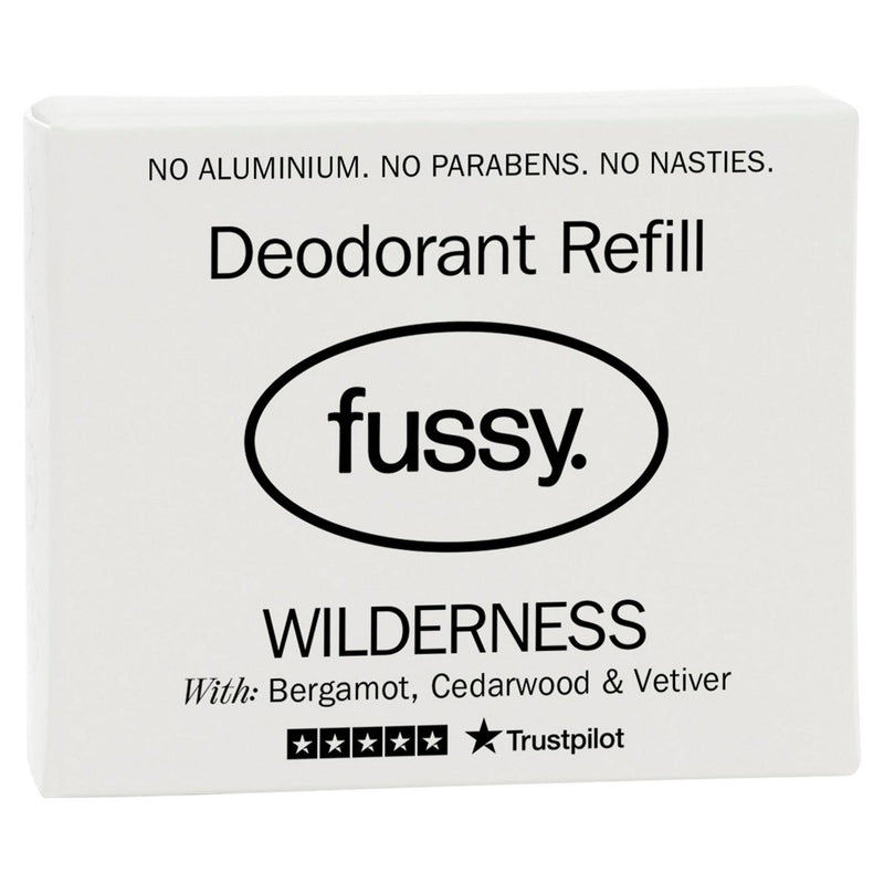 Fussy natural deodorant refill wilderness 40g - British product