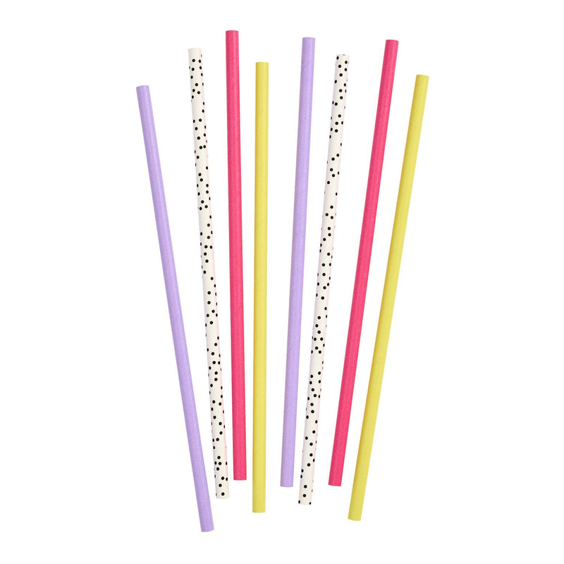 Sainsbury's Home Pack of 25 Pink & Purple Paper Straws