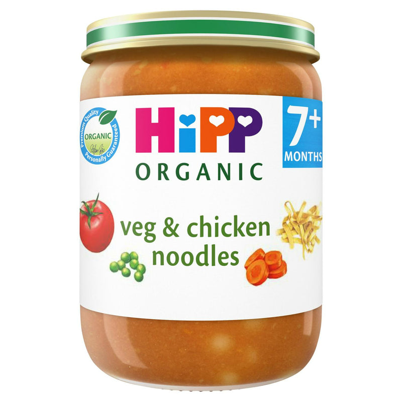 HiPP Organic Veg & Chicken Noodles Baby Food 190g, UK version