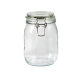 Sainsbury's Home glass clip top jar 950ml (British brand)