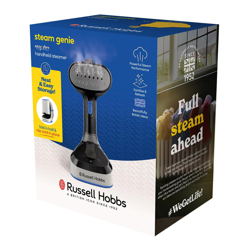 Russell Hobbs Steam Genie Easy Store Handheld Steamer, imported from the UK