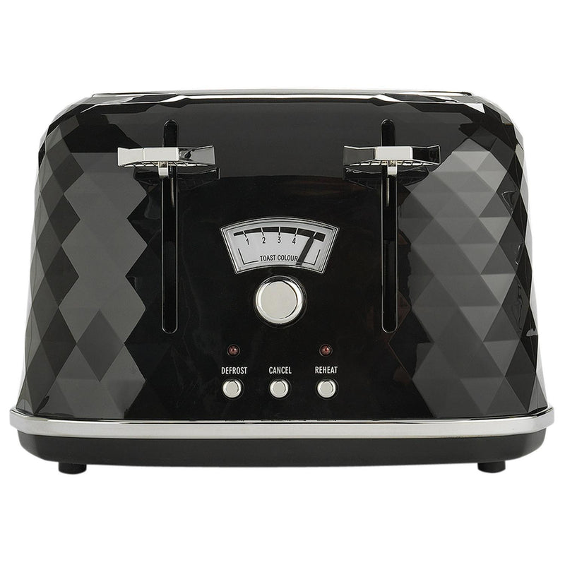 De'Longhi Brillante 4-slice toaster black - British product