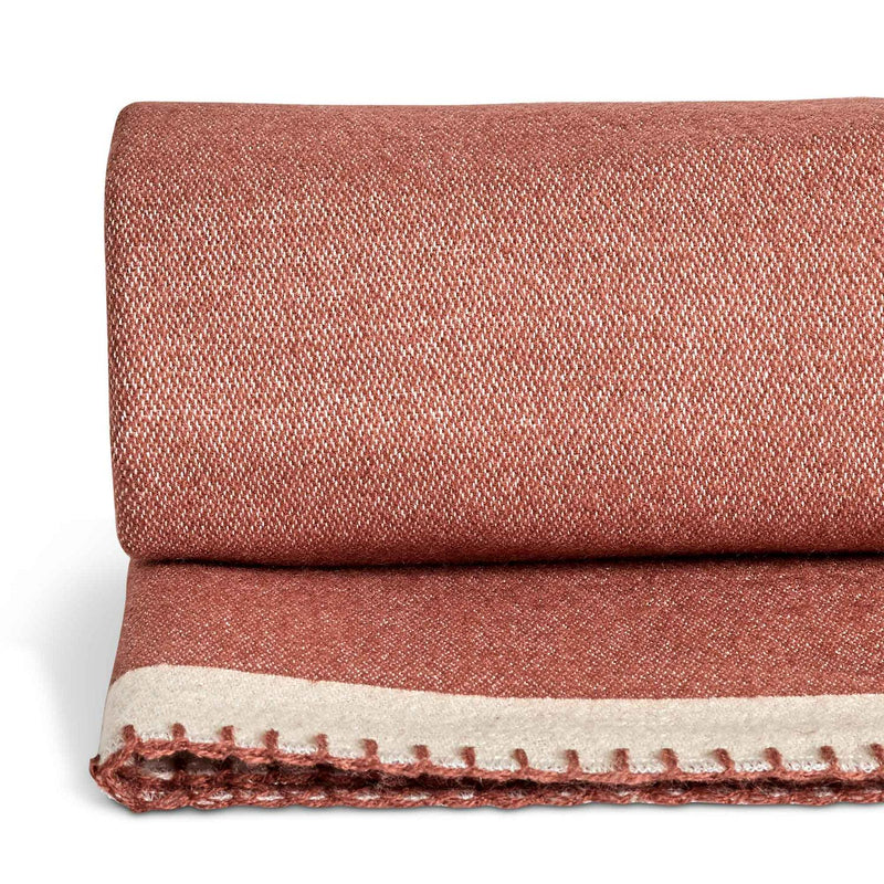 Habitat autumn stitch throw berry cream 150cm , UK version