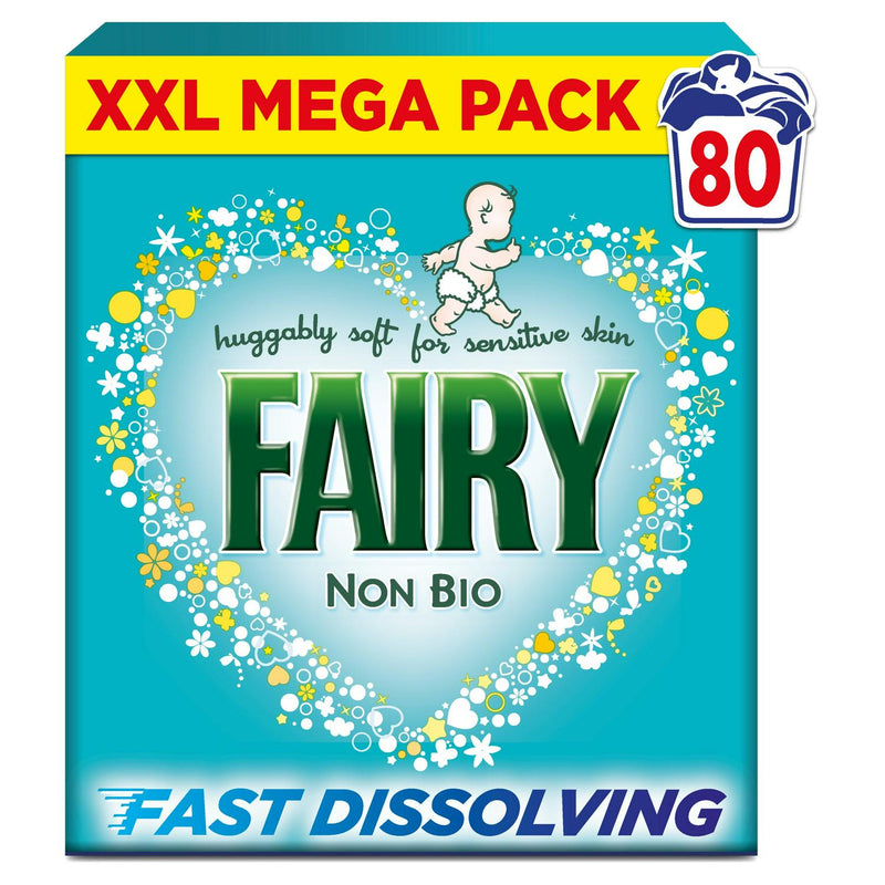 Fairy Non Bio Washing Powder 80 Washes - British product