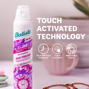 Batiste 24H Fresh Hair Dry Shampoo with Touch Activated Technology 200ml