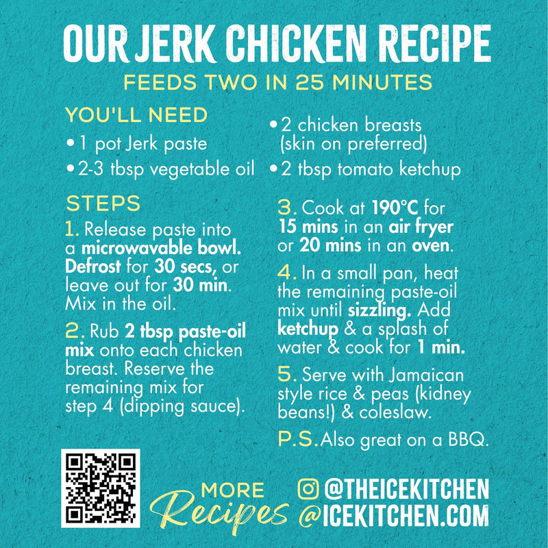 Ice Kitchen Jamaican Jerk Paste 2 x 80g, UK version