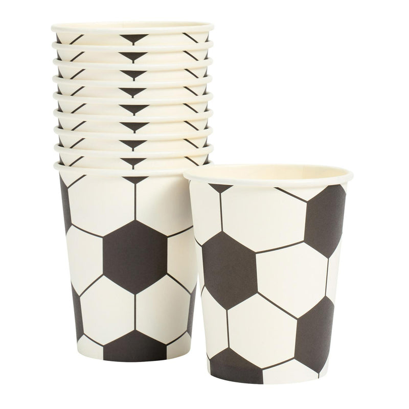 Sainsbury's Home Pack of 10 Football Paper Cups - 250ml