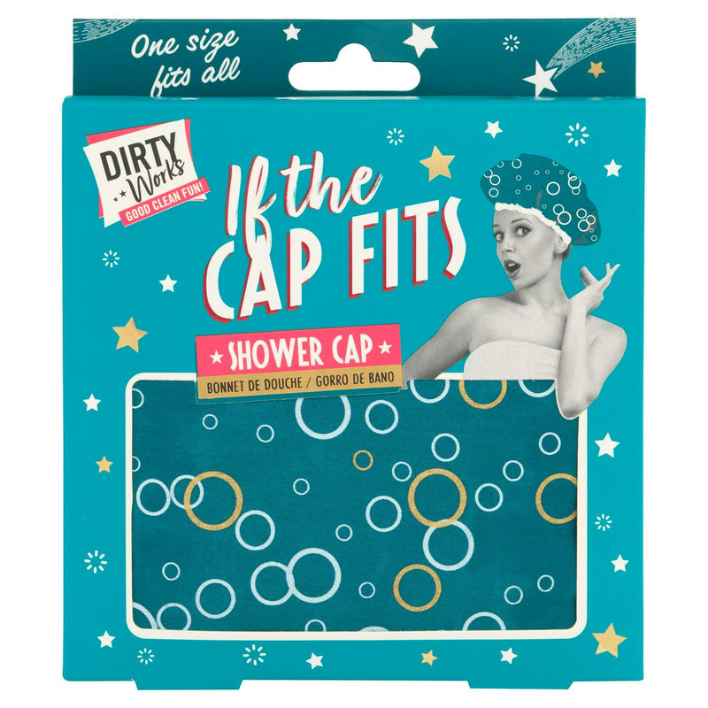 Waterproof Shower Cap with Polyester Outer and EVA Lining, One Size Fits All