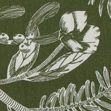 Habitat Floral & Stripe Reversible Cotton Table Runner - Green