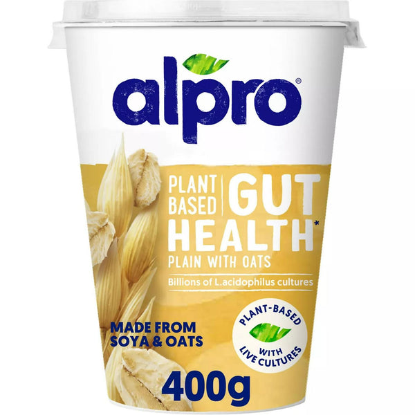Alpro Gut Health Natural with Oats Dairy Free Yoghurt Alternative 400g