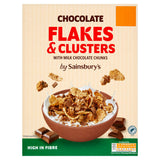 Sainsbury's Chocolate Flakes & Clusters with Milk Chocolate Chunks 500g