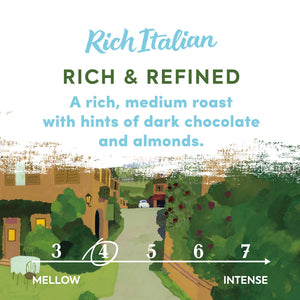 Decaffeinated Medium Roast Ground Coffee with Dark Chocolate and Almond Notes 200g