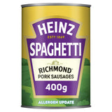 Heinz Spaghetti In a Rich Tomato Sauce with Richmond Pork Sausages 400g
