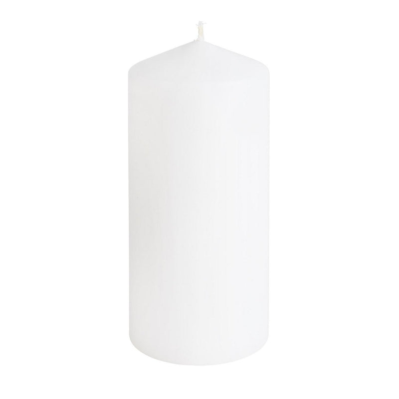 Habitat Large White Pillar Candle Pack of 4, UK version