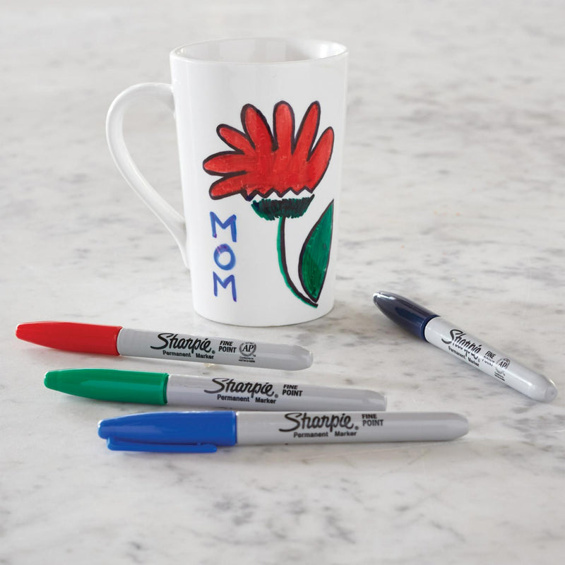 Sharpie permanent markers assorted colours pack of 12 (British brand)