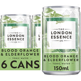London Essence Co. Blood Orange Elderflower Tonic Water 6x150ml, UK version