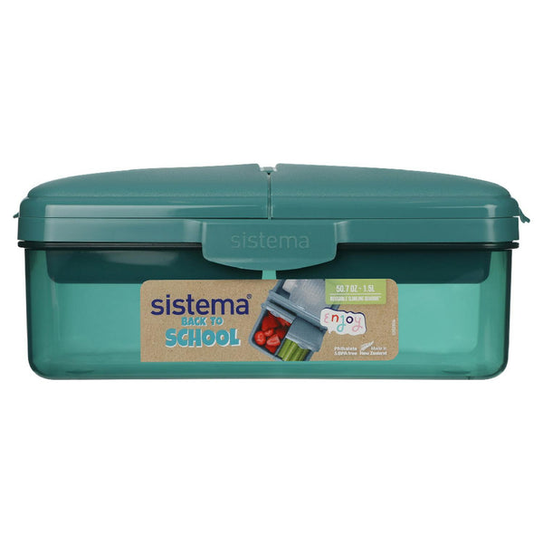 1.5L Compartmentalized Lunch Box with 270ml Bottle