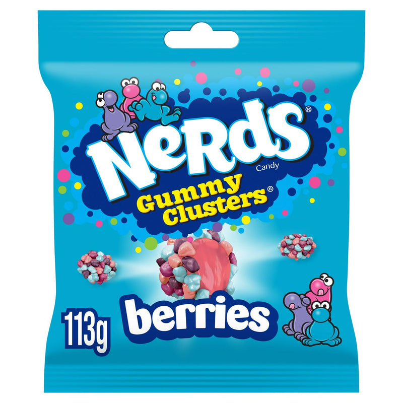 Nerds Berries Fruit Flavour Candy Gummy Clusters 113g