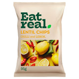 Eat Real Lentil Chips Chilli & Lemon 95g - British product