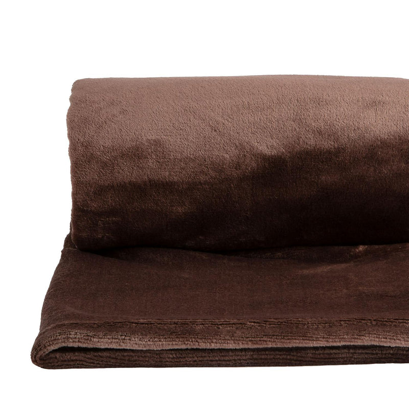 Sainsbury's Home Fleece Throw Coffee 125x150cm (British brand)