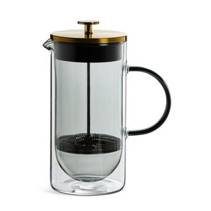 Habitat 8 Cup 1000ml Smoked Glass Cafetieres