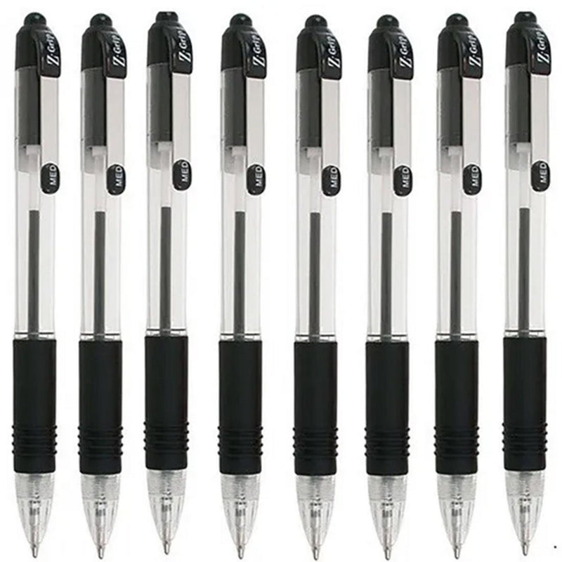 Zebra black ballpoint pen pack of 8 (British brand)