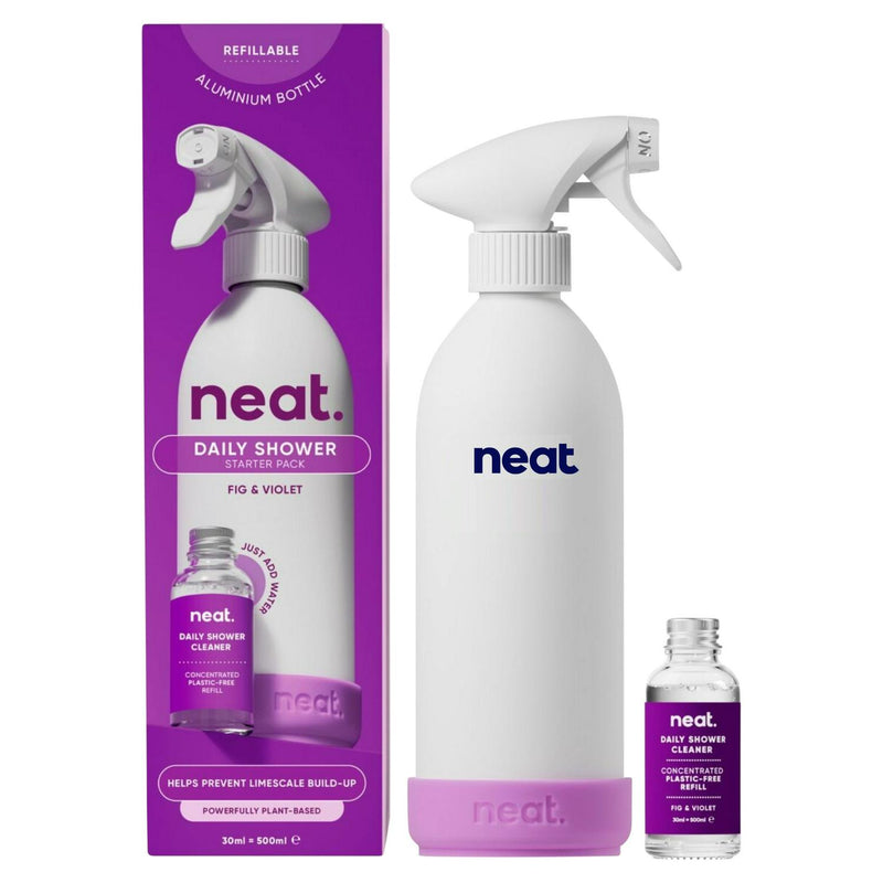 Refillable Daily Shower Descaler Kit with Fig & Violet Scent 30ml