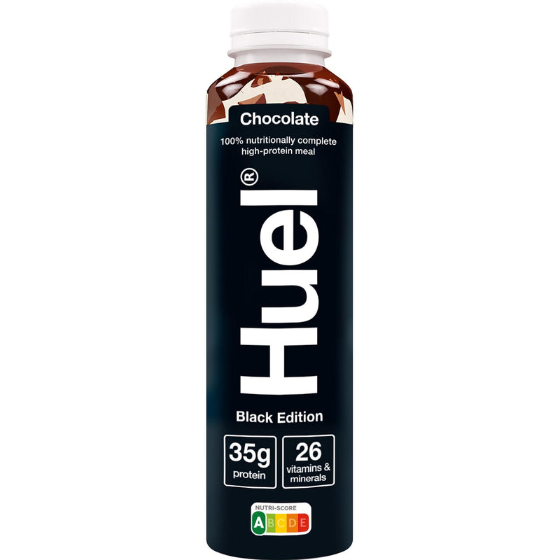 Huel Black Edition chocolate drink 500ml, UK version