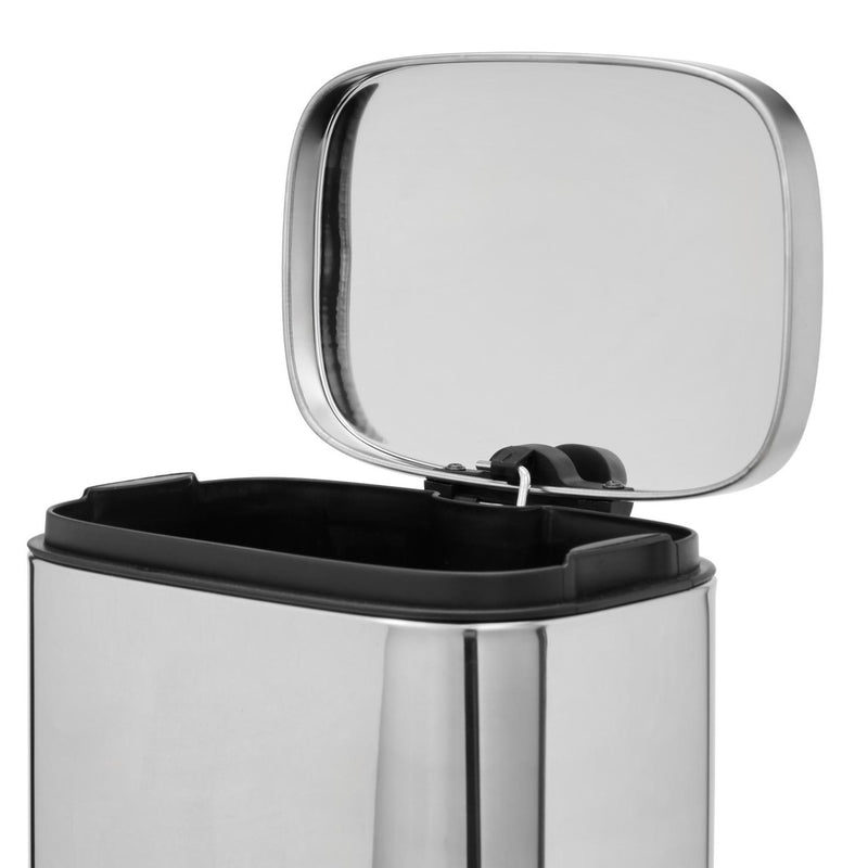 Sainsbury's Home 5 Litre Rectangular Bin - Chrome