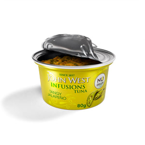 Tangy Jalapeño No Drain Tuna Flakes in Extra Virgin Olive Oil 80g