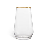 Habitat Gold Rim Hi Ball Glass 710ml capacity, UK version
