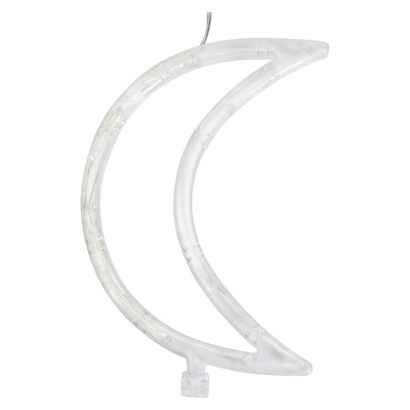 Habitat White LED Moon & Star Christmas Icicle Lights