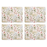Sainsbury's floral corkback placemats set of 4 (British brand)