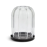 Habitat Ribbed Cloche Tealight Holder Glass 15cm High, UK version