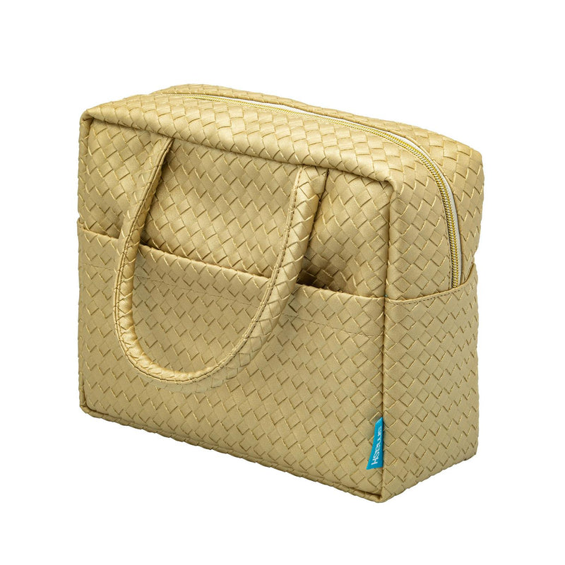 Smash Lunch Bag Woven Gold 11.5x24.5x19.5cm (British brand)
