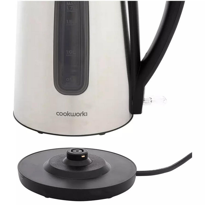 Cookworks electric kettle silver 1.7L - British product