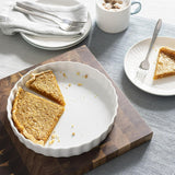 Habitat Riko porcelain pie dish cream 24cm, UK version
