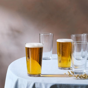 Pack of 6 Beer Glasses with 570ml Capacity