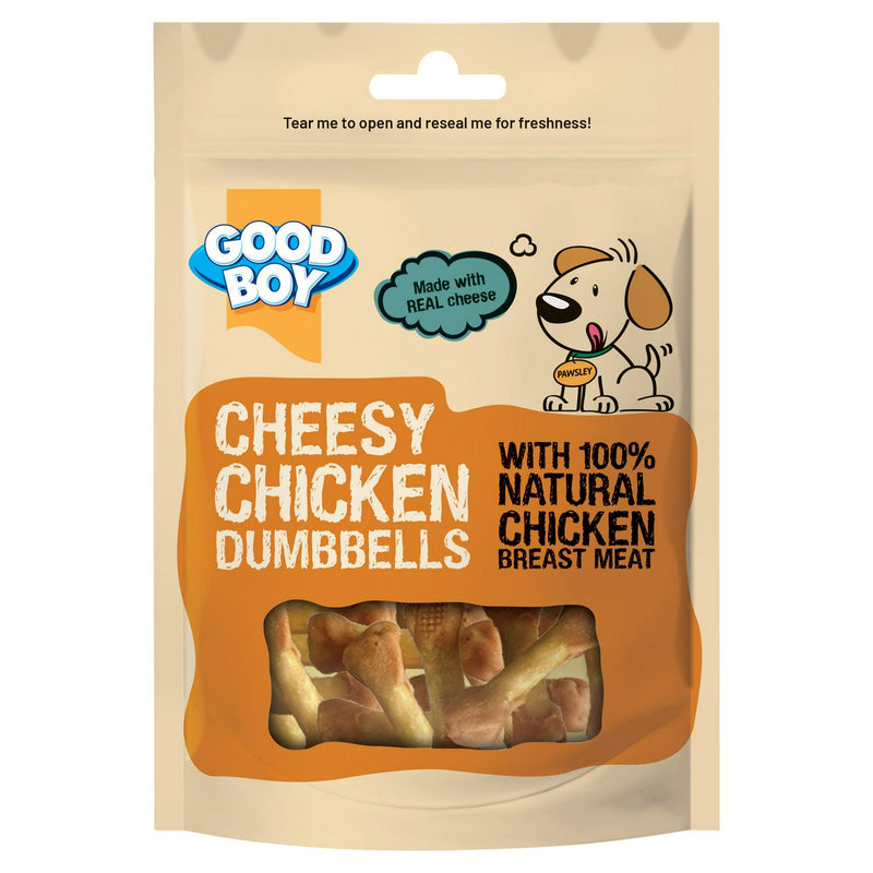 Good Boy Cheesy Chicken Dumbbells 80g, UK version