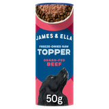 James & Ella Freeze Dried Raw Grass Fed Beef Topper for Dogs 50g
