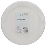 Sainsbury's Home Paper Plates White 22cm 50 Pack (British brand)
