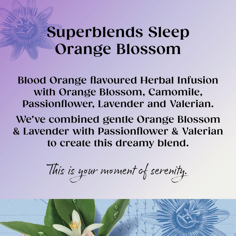 Twinings Herbal tea Sleep Valerian and Orange Blossom x20, imported from the UK