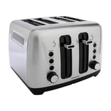 Cookworks 4 Slice Toaster - Stainless Steel