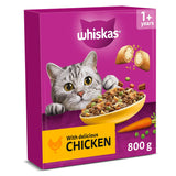 Whiskas 1+ Chicken Complete Adult Dry Cat Food 800g