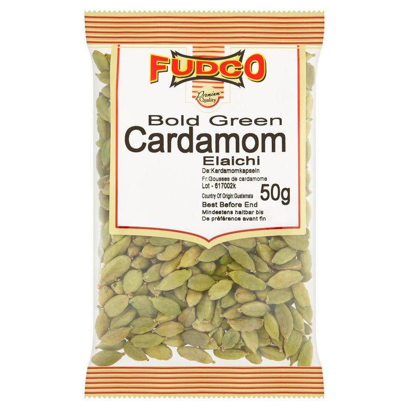 Fudco Bold Green Cardamom spice 50g - British product