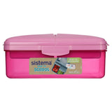 Sistema Quaddie lunch box 1.5L with bottle (British brand)