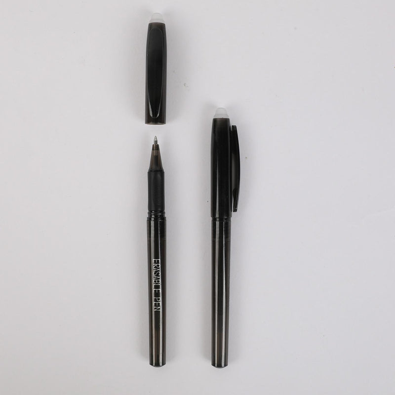 Sainsbury's erasable gel pens black ink pack of 2 (British brand)