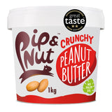 Pip Nut Crunchy Peanut Butter 1kg jar, imported from the UK