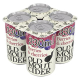 Old Mout Berries & Cherries Cider 4x330ml, imported from the UK